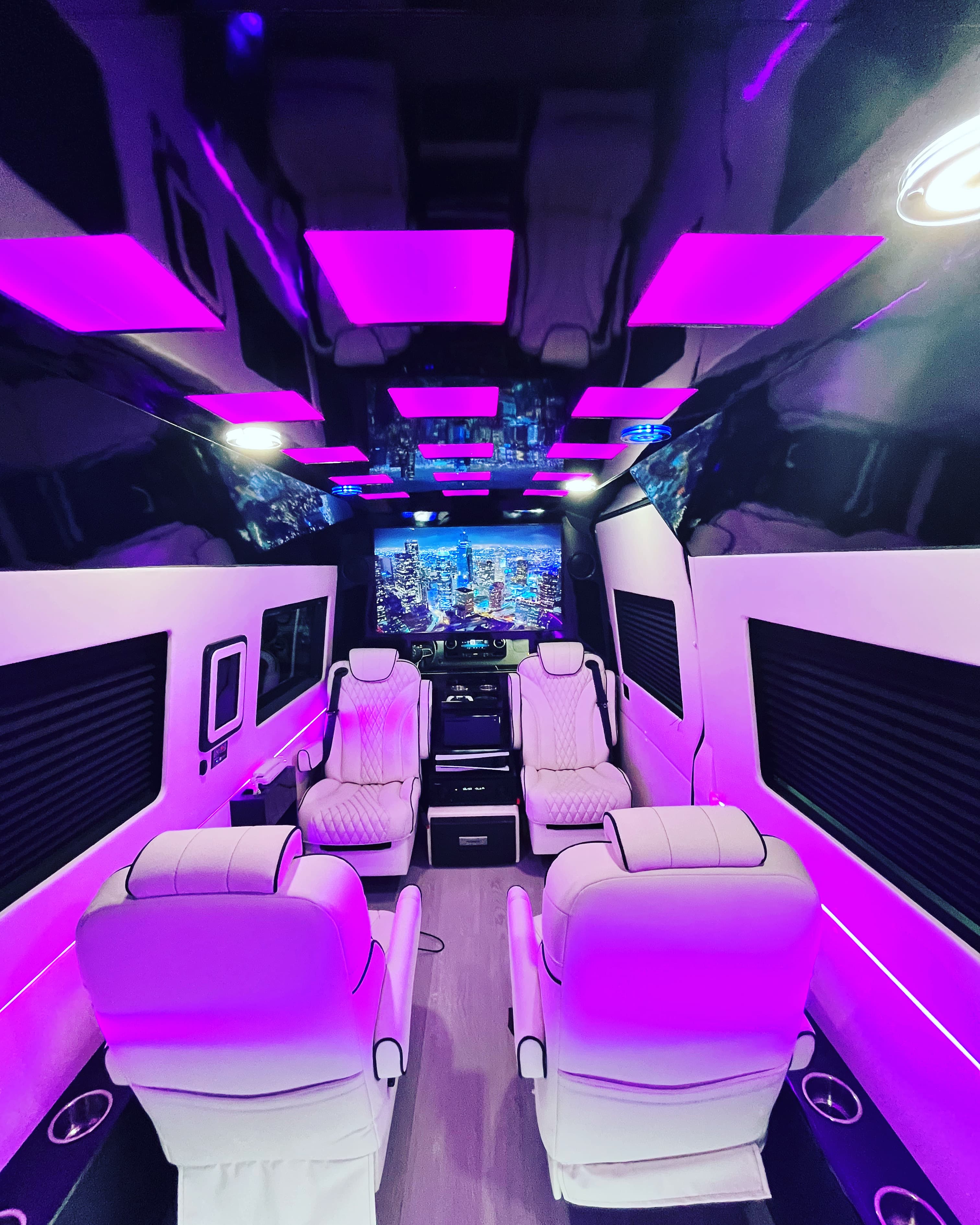 Darth Jet Sprinter with PS5, Xbox, and custom luxury seating